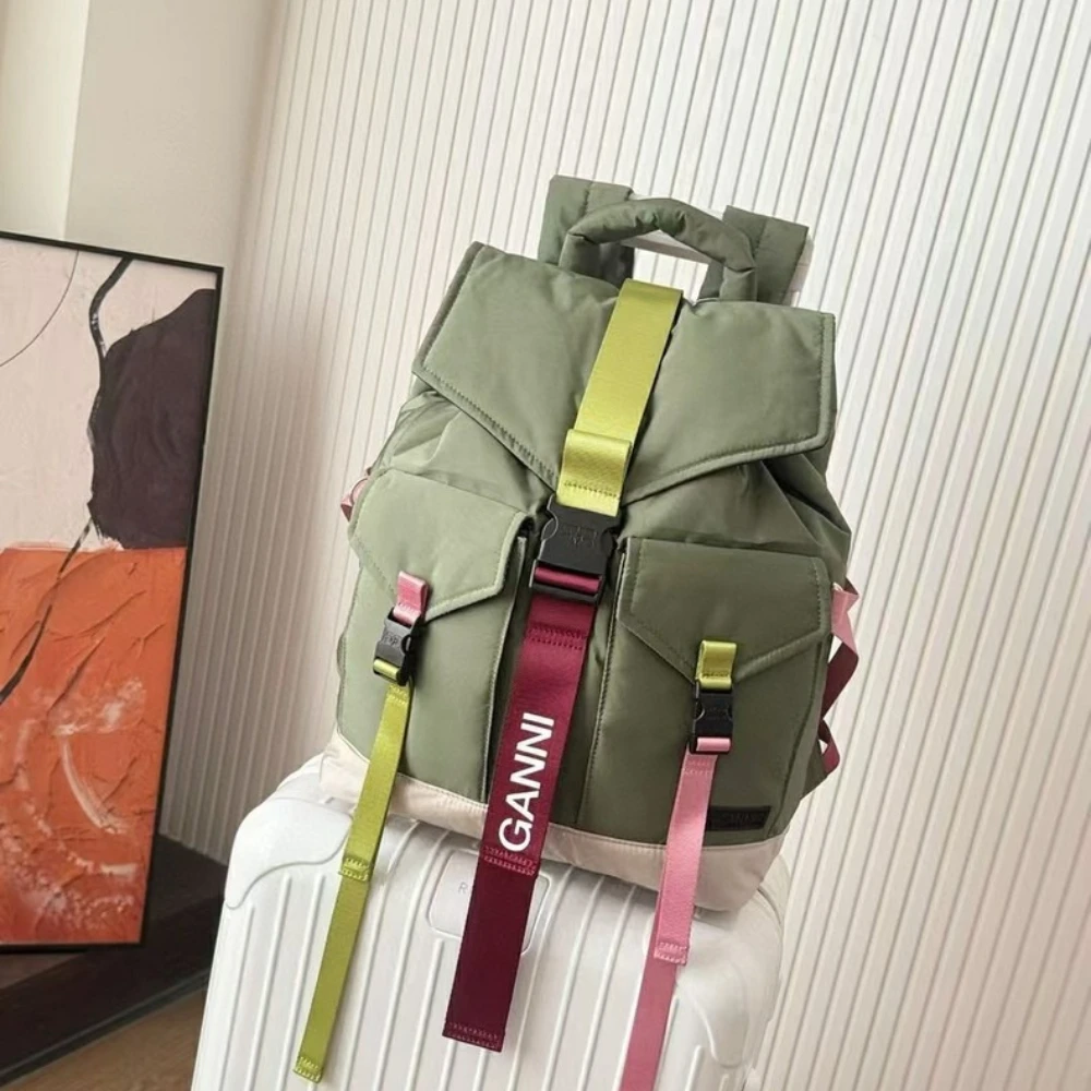 Canvas Backpack Casual - Mochila de luxo Re-Tech para mulher,