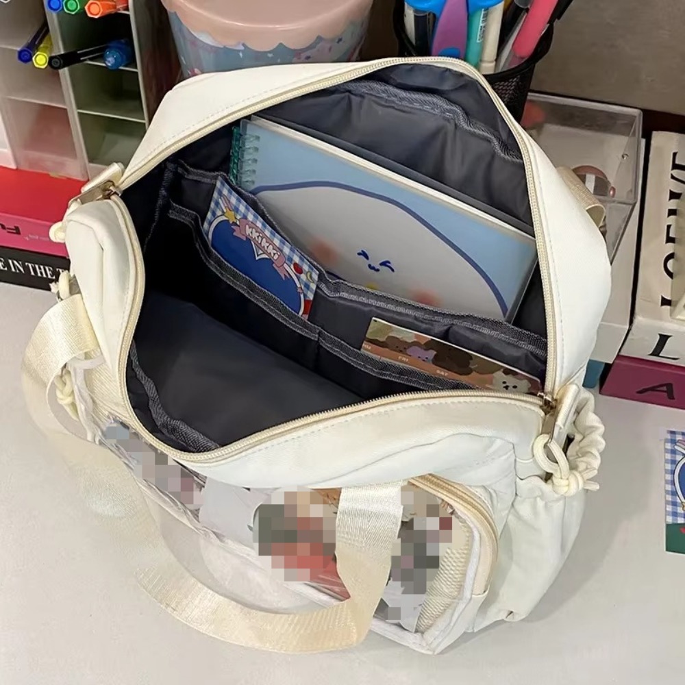 Bolsa transversal estilo prepp - Canvas Backpack Casual avaliação e preço