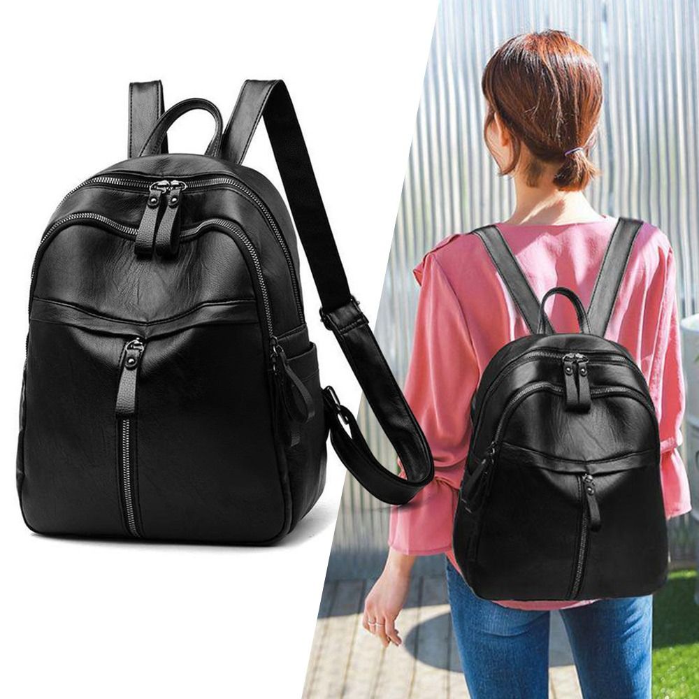 Mochila feminina de couro sint - Fashion Backpack Women avaliação e preço