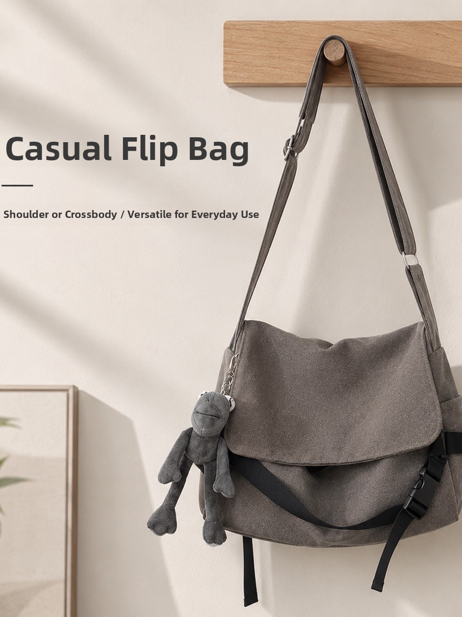 Bolsa Transversal Unissex de L - Canvas Backpack Casual avaliação e preço