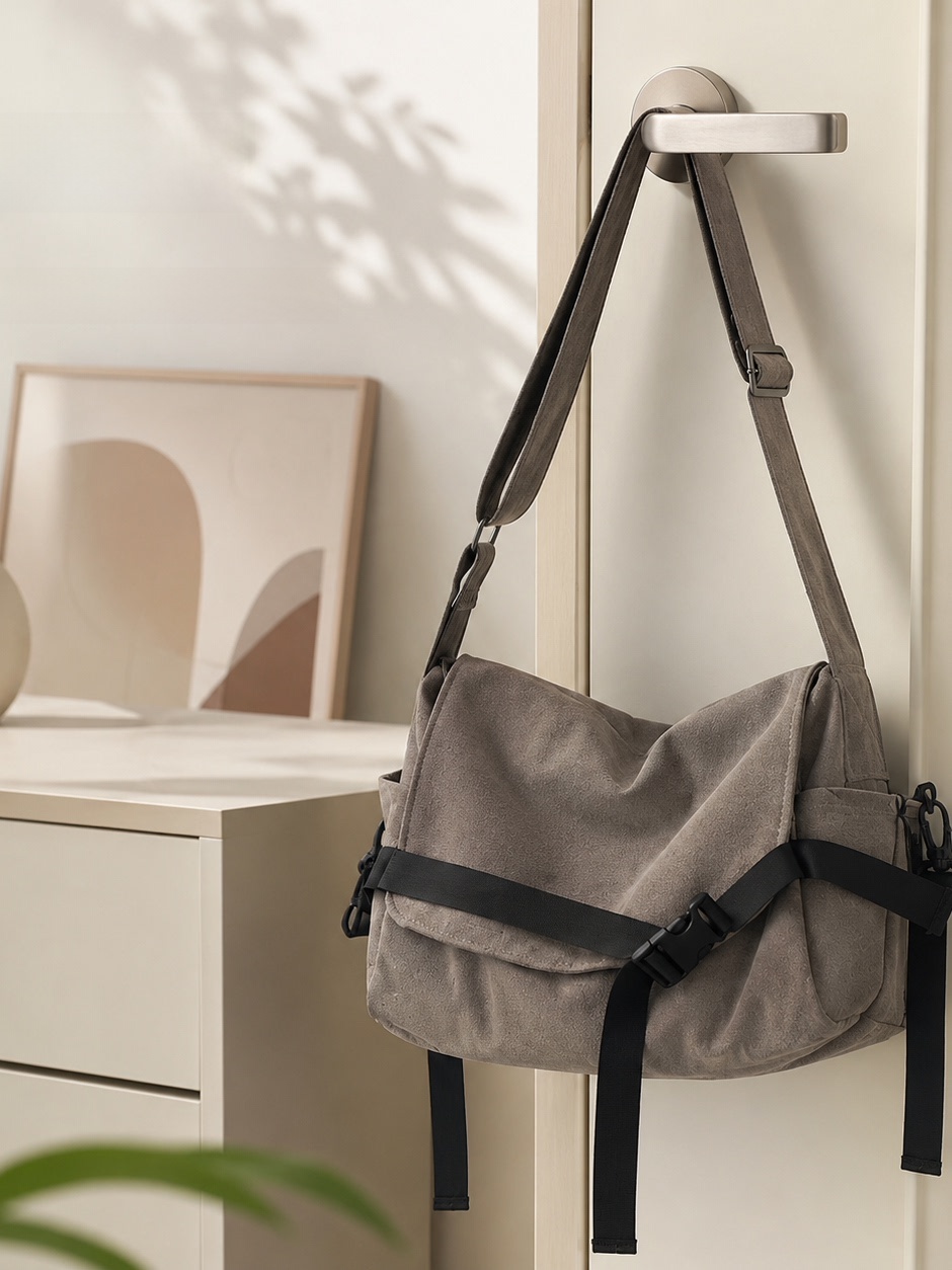 Bolsa Transversal Unissex de L - Canvas Backpack Casual avaliação e preço